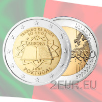 Portugal 2 eurot UNC 2007 - 50-aastane Rooma leping