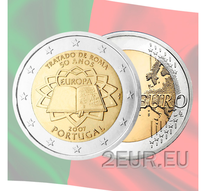 Portugal 2 euro UNC 2007 - 50 Years Treaty of Rome