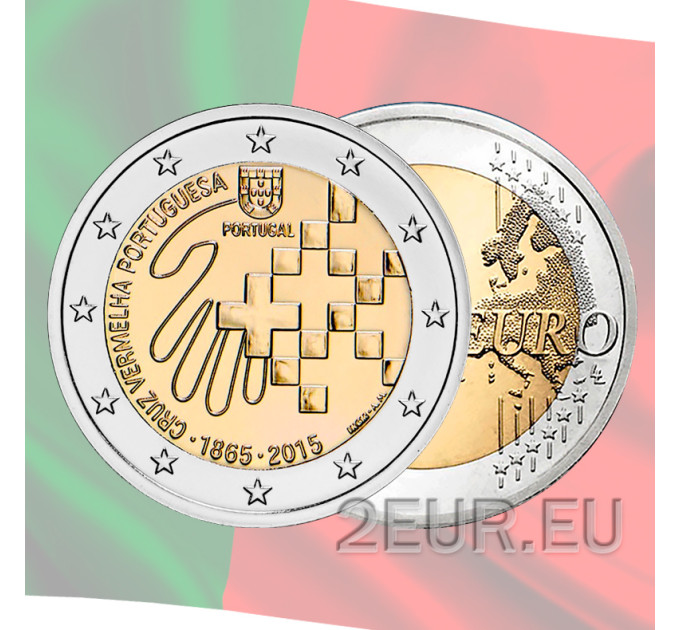 Portugal 2 euro UNC 2015 - 150th Anniversary of the Portuguese Red Cross