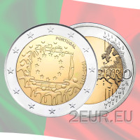Portugal 2 eurot UNC 2015 – ELi lipu 30. aastapäev