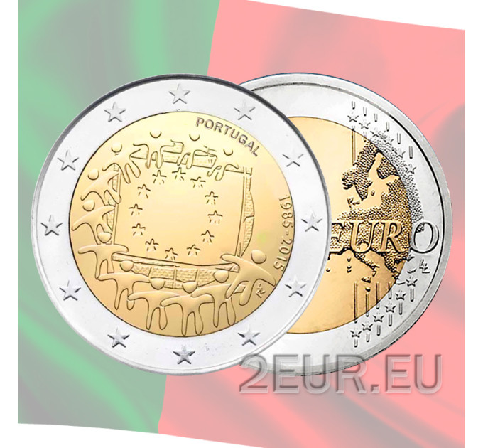 Portugal 2 euro UNC 2015 - 30th Anniversary of the EU Flag