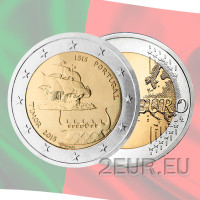 Portugal 2 eurot UNC 2015 – 500 aastat esimesest kontaktist Timoriga