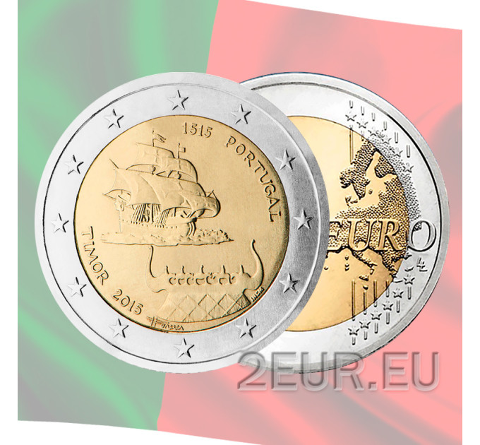 Portugal 2 euro UNC 2015 -  500 Years since first Contact with Timor