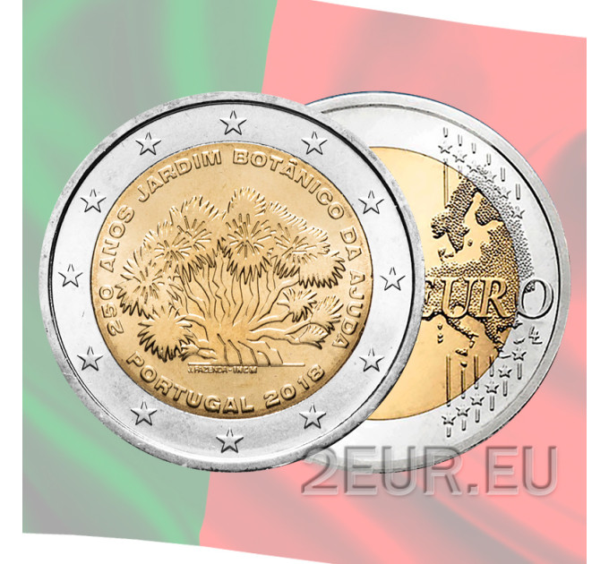 Portugal 2 euro UNC 2018 - 250 Years Since the Foundation of Ajuda Botanical Garden