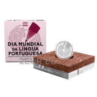 Portugal 5 euro hõbe proof 2020 – Unesko ülemaailmne portugali keele päev