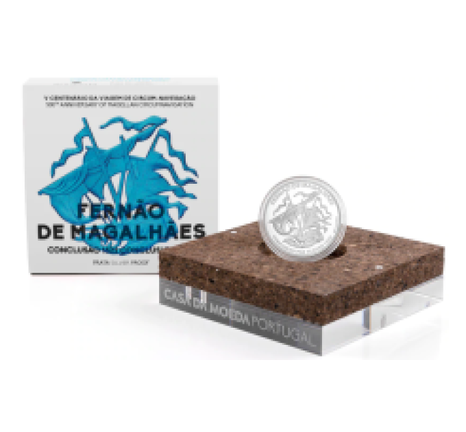 Portugal 7,5 euro silver proof 2022 - 500th Anniversary of the First Circumnavigation of Earth by Magellan - Elcano 1522