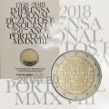 Portugal 2 euro BU 2018 - 250th Anniversary of the National Printing Office INCM