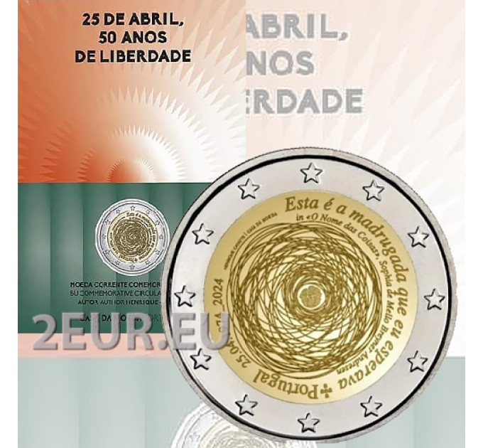 Portugal 2 euro BU 2024 - 50th anniversary of the Carnation Revolution