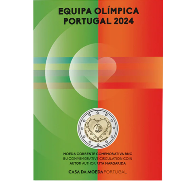 Portugal 2 euro BU 2024 - Summer Olympic Games in Paris - Portuguese Olympic Team