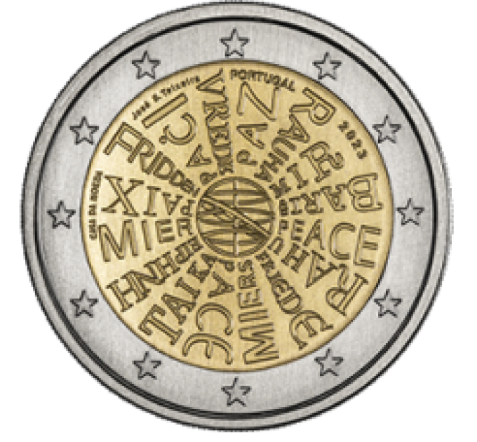 Portugal 2 euro UNC 2023 - Peace in our hands