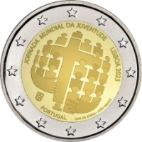 Portugal 2 euro UNC 2023 - World Youth Day