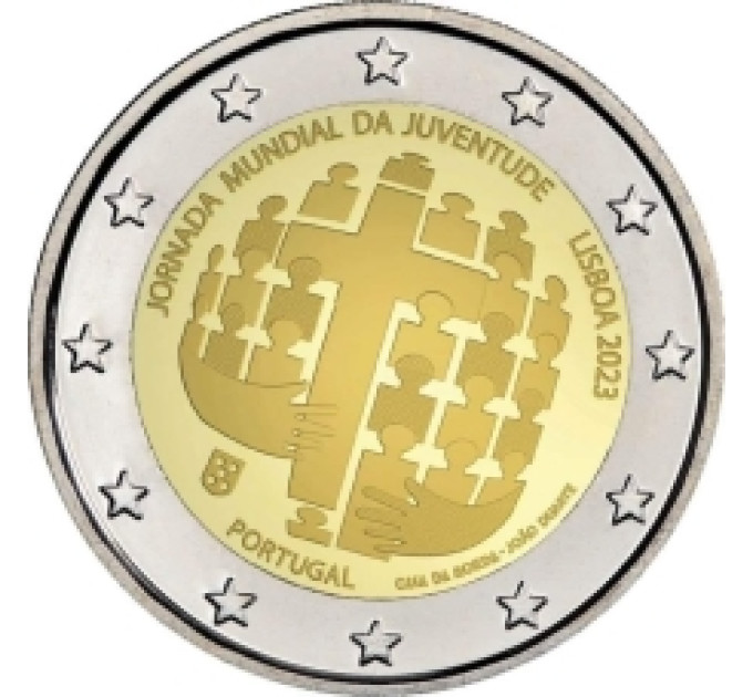 Portugal 2 euro UNC 2023 - World Youth Day
