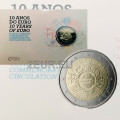 Portugal 2 euro proof 2012 - 10 Years of Euro Cash