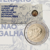 Portugal 2 eurot proof 2019 – Magellani esimese ümbermaailmareisi 500. aastapäev  