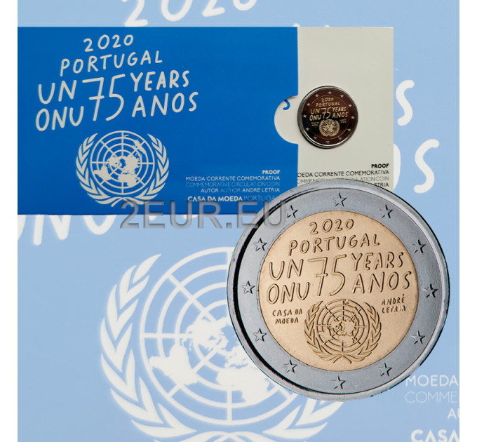 Portugal 2 euro proof 2020 - 75 Years United Nations