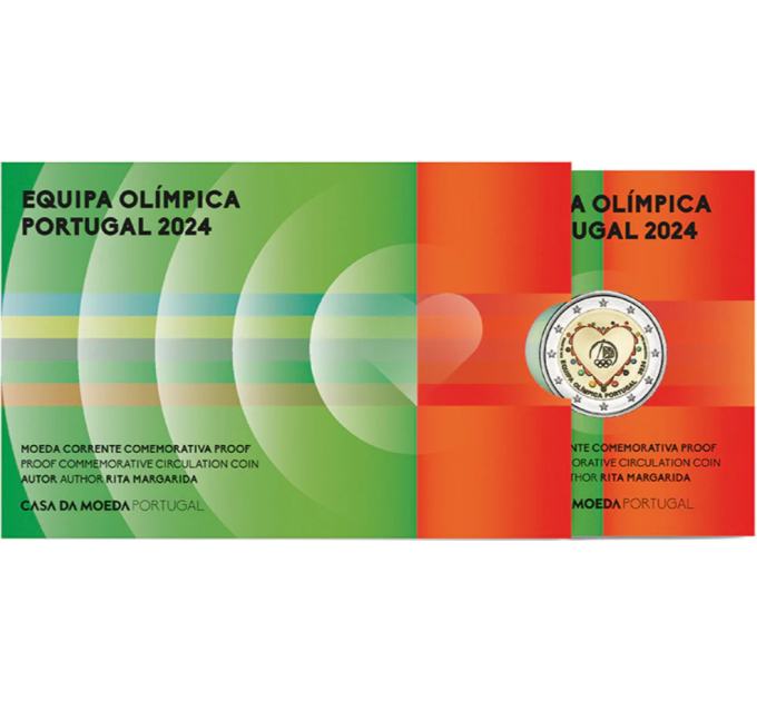 Portugal 2 euro Proof 2024 - Summer Olympic Games in Paris - Portuguese Olympic Team