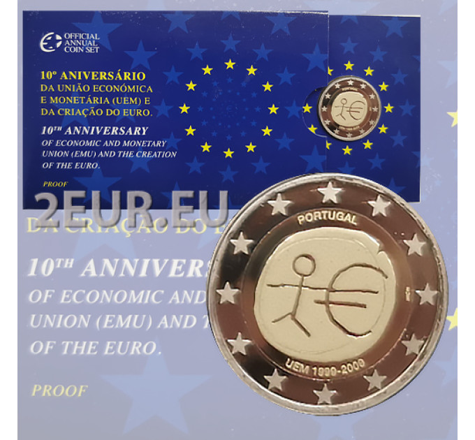 Portugal 2 euro proof 2009 - 10 Years Euro - EMU