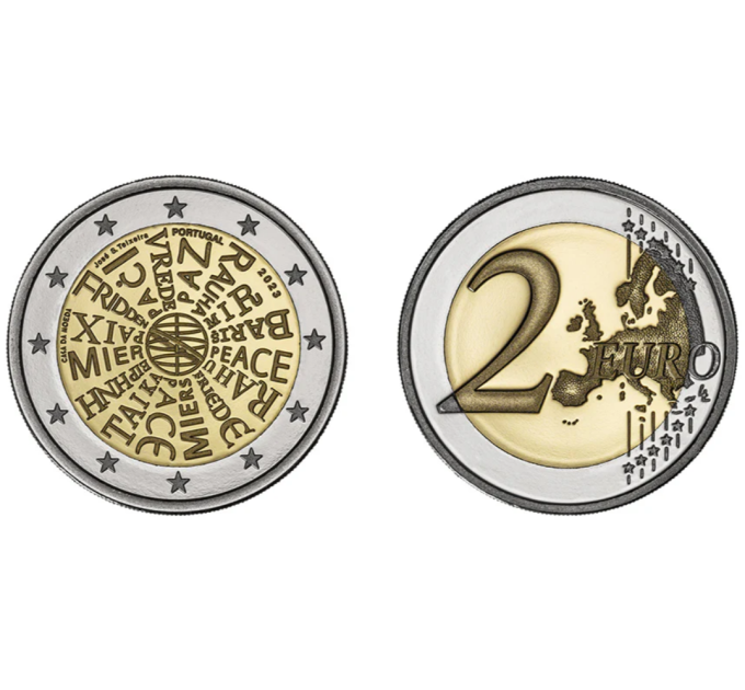 Portugal 2 euro proof 2023 - Peace in our hands