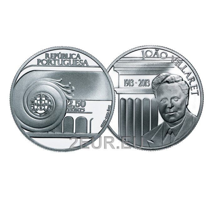 Portugal 2.5 euro UNC 2013 - 100th Anniversary of the Birth of João Villaret