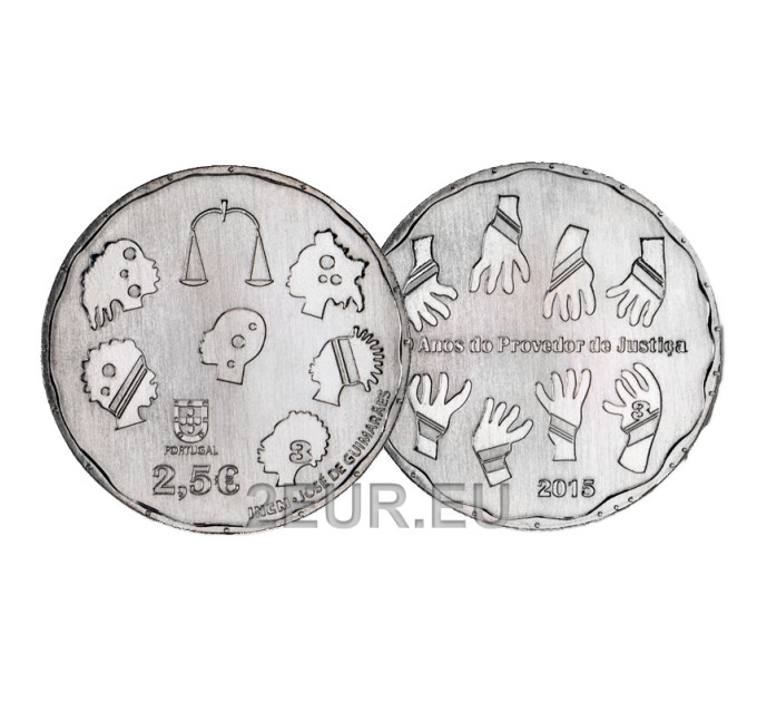Portugal 2.5 euro UNC 2015 - 40 Years of the Ombudsman