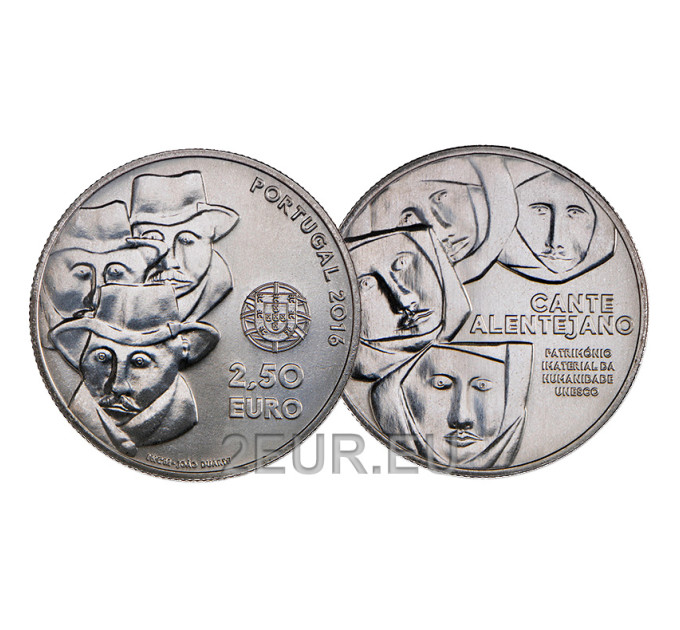 Portugal 2.5 euro UNC 2016 - Polyphonic Singing from Alentejo