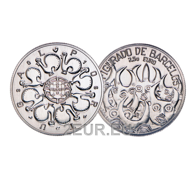 Portugal 2.5 euro UNC 2016 - Barcelos Ceramics