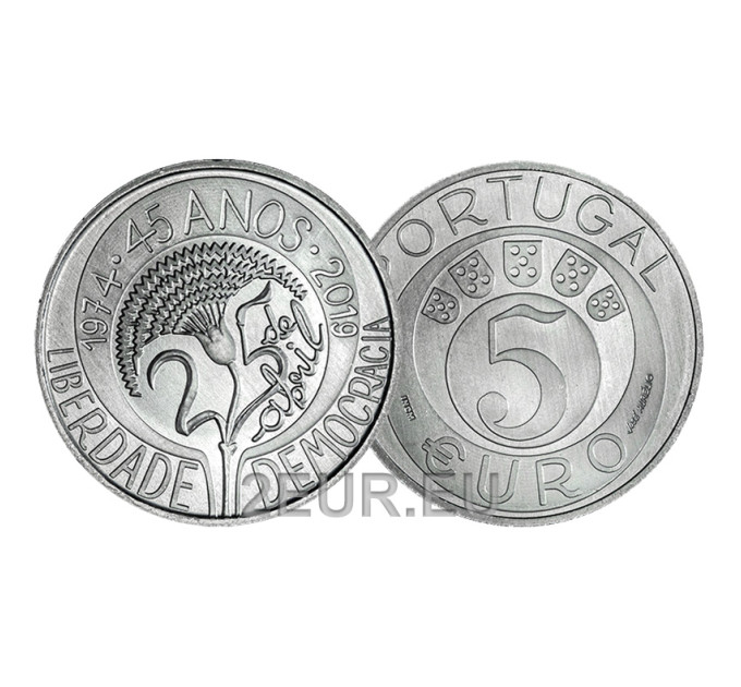 Portugal 5 euro UNC 2019 - 45th Anniversary of the Carnation Revolution