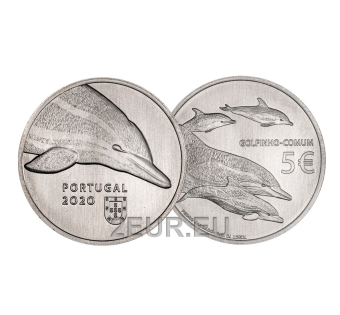 Portugal 5 euro UNC 2020 - The Dolphin