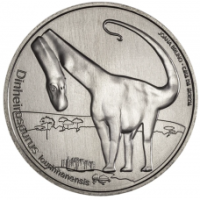 Portugal 5 eurot UNC 2021 – Dinheirosaurus Lourinhanensis