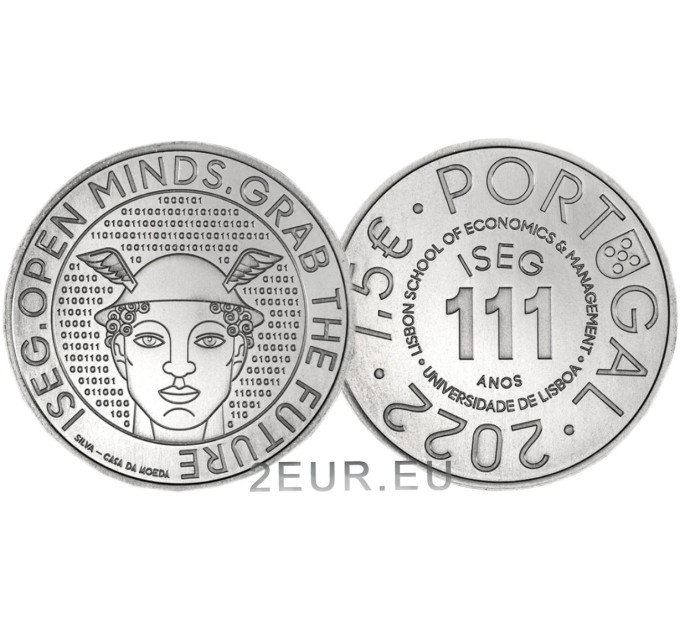 Portugal 7.5 euro UNC 2022 - 111 Years of the Lisbon School of Economics and Management - ISEG