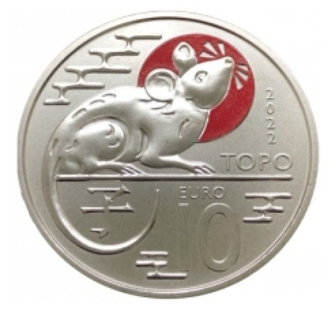 San Marino 10 euro BU 2022 - Chinese Lunar Calendar - "Rat"