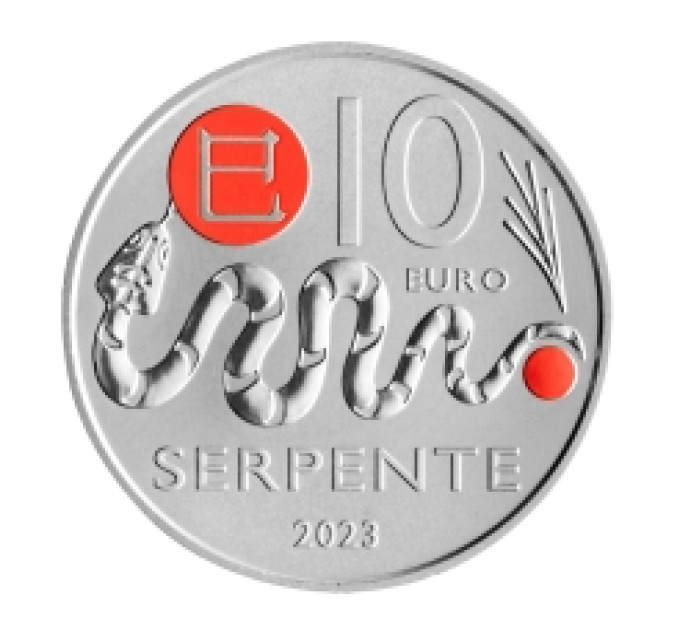 San Marino 10 euro BU 2023 - Chinese Lunar Calendar - "Snake"