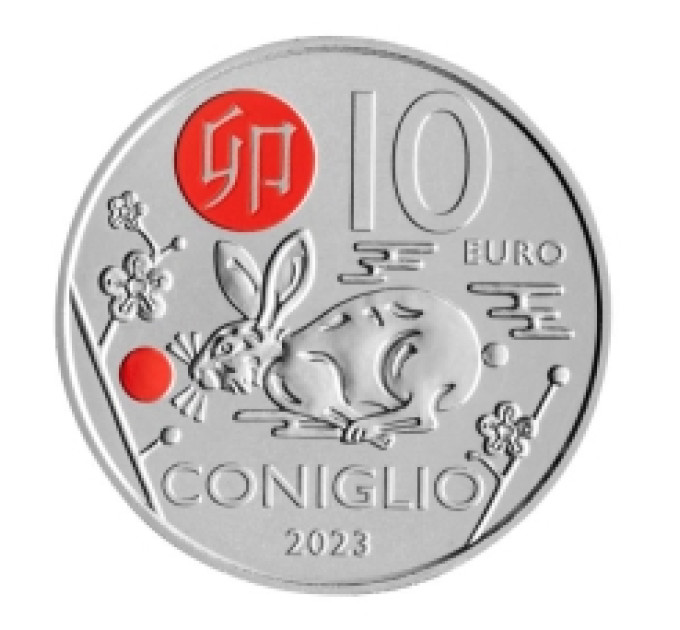 San Marino 10 euro BU 2023 - Chinese Lunar Calendar - "Rabbit"