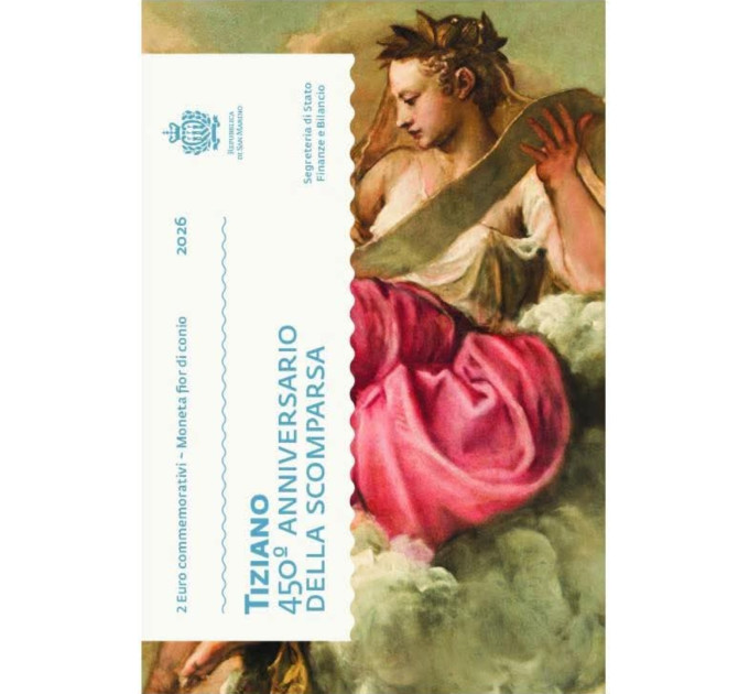 San Marino 2 euro BU 2026 - 450 years since Titian's death
