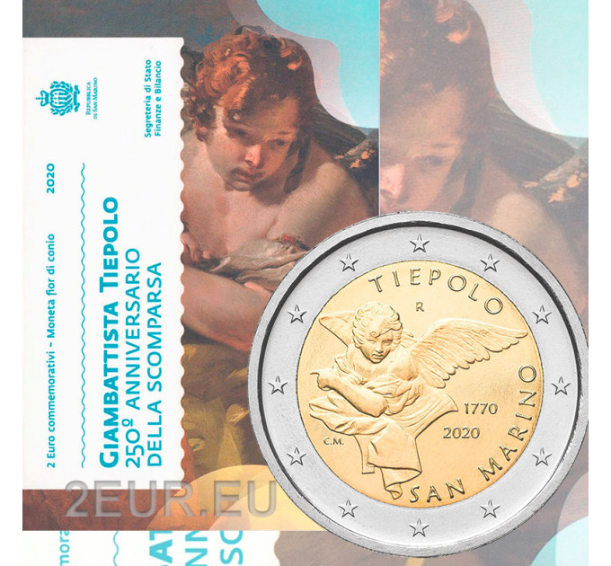 San Marino 2 euro BU 2020 - 250th Anniversary of the Death of Giovanni Battista Tiepolo