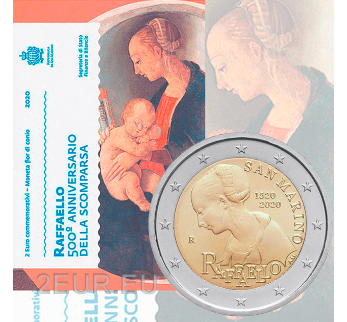 San Marino 2 euro BU 2020 - 500th Anniversary of the Death of Raffael