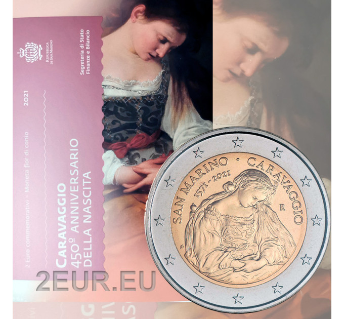 San Marino 2 euro BU 2021 - 450th Anniversary of the Birth of Caravaggio