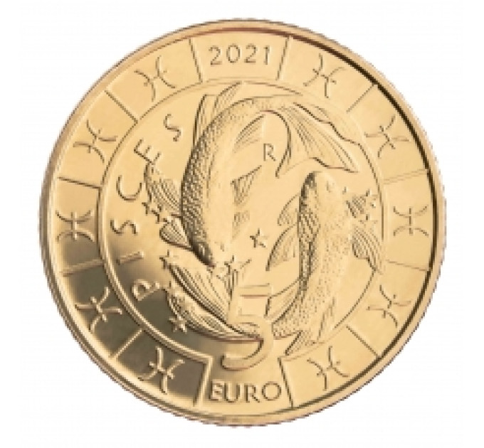 San Marino 5 euro UNC 2021 - "Zodiac Pisces"