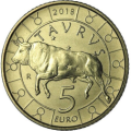 San Marino 5 euro UNC 2018 - "Taurus"