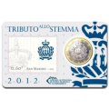 San Marino 1 EURO BU 2012 - 1 EURO + STAMP