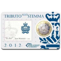 San Marino 1 EURO BU 2012 -1 EURO + MÄRK 