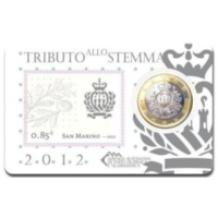 San Marino 1 EURO BU 2012 -1 EURO + MÄRK 
