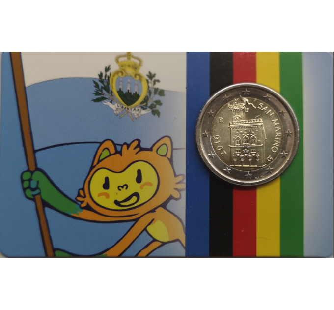San Marino 2 EURO BU 2016 - OLYMPIC