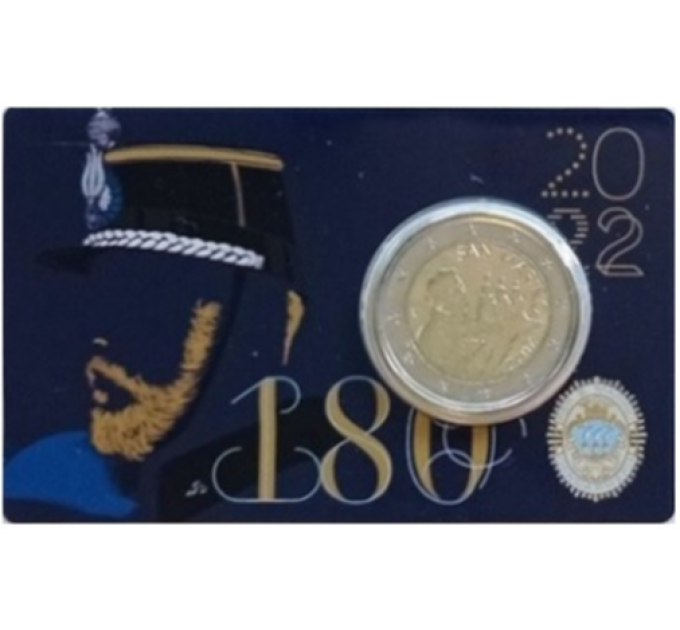 San Marino 2 EURO BU 2022 - 180th Anniversary of the Gendarmerie Corps