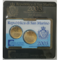 San Marino BU 2003 – 20+50 cent
