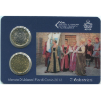 San Marino BU 2013 - 1euro+50 cent