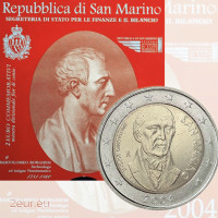 San Marino 2 eurot BU 2004 – Bartolomeo Borghesi