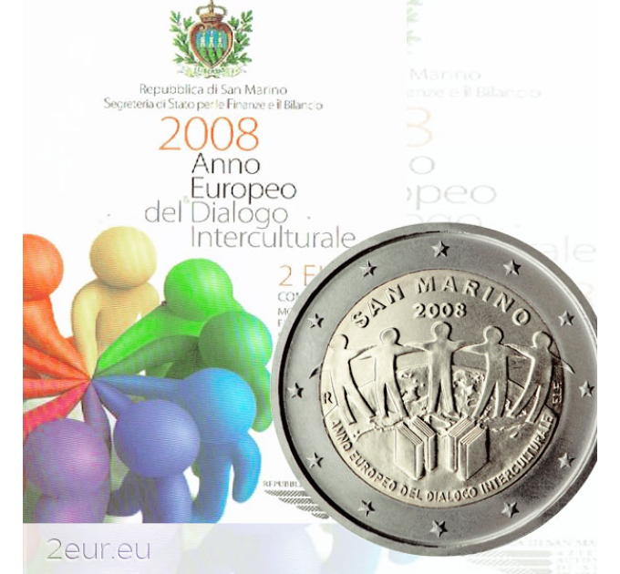 San Marino 2 euro BU 2008 - European Year of Intercultural Dialogue