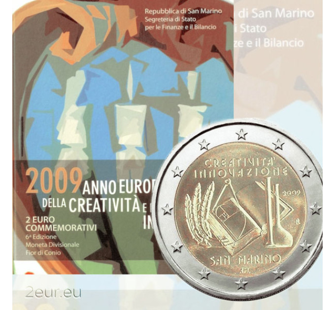San Marino 2 euro BU 2009 -  European Year of Creativity and Innovation