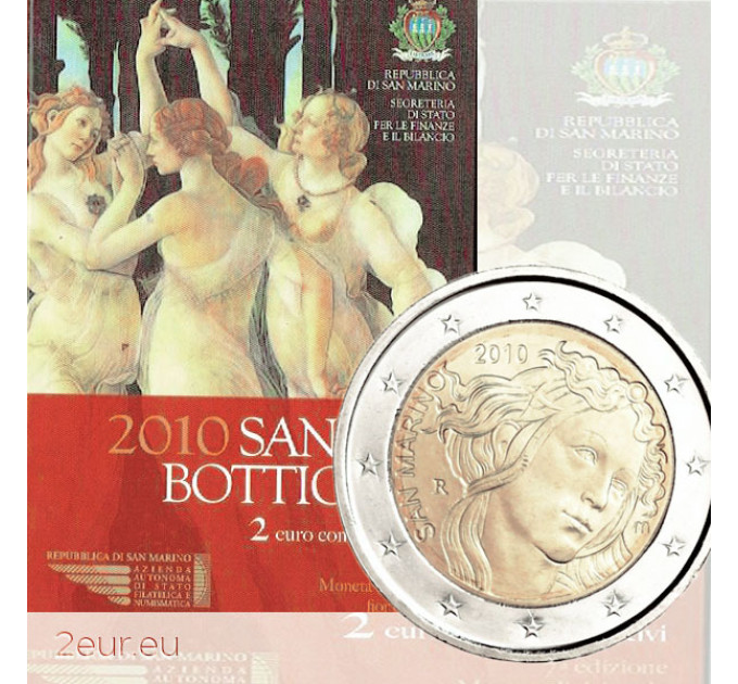 San Marino 2 euro BU 2010 - 500 Anniversary of the Death of Sandro Botticelli